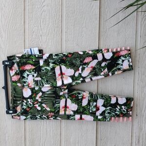 Ideology girls leggings size XL floral green New With Tag